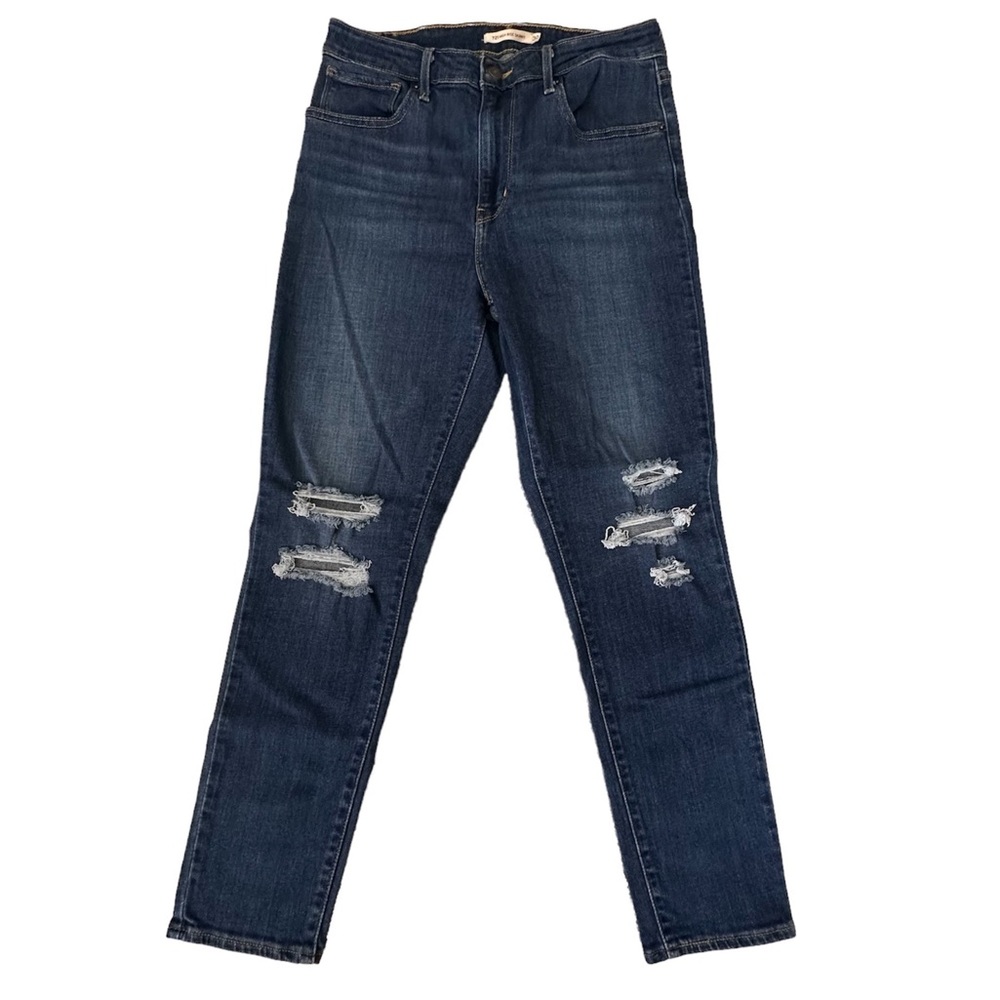 Levi’s 721 High Rise Skinny Distressed Button & Zipper Fly Jeans Size 30